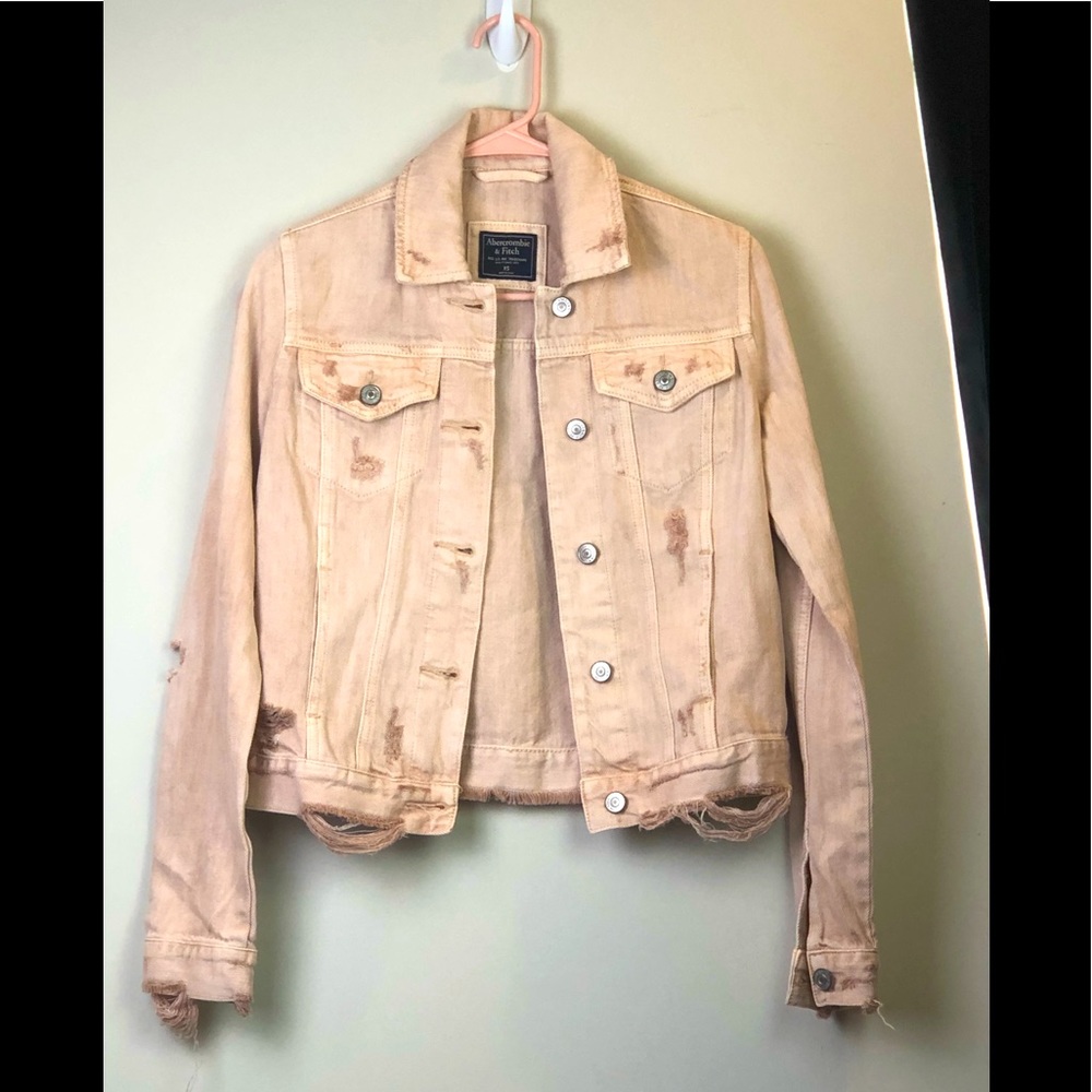 Abercrombie & Fitch Distressed Denin Jacket